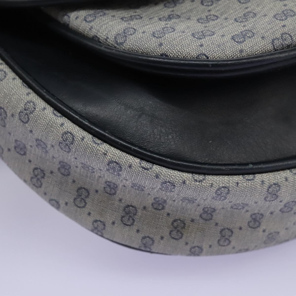 GUCCI Micro GG Supreme Shoulder Bag PVC Navy Gold 001 58 0930 Auth 110882