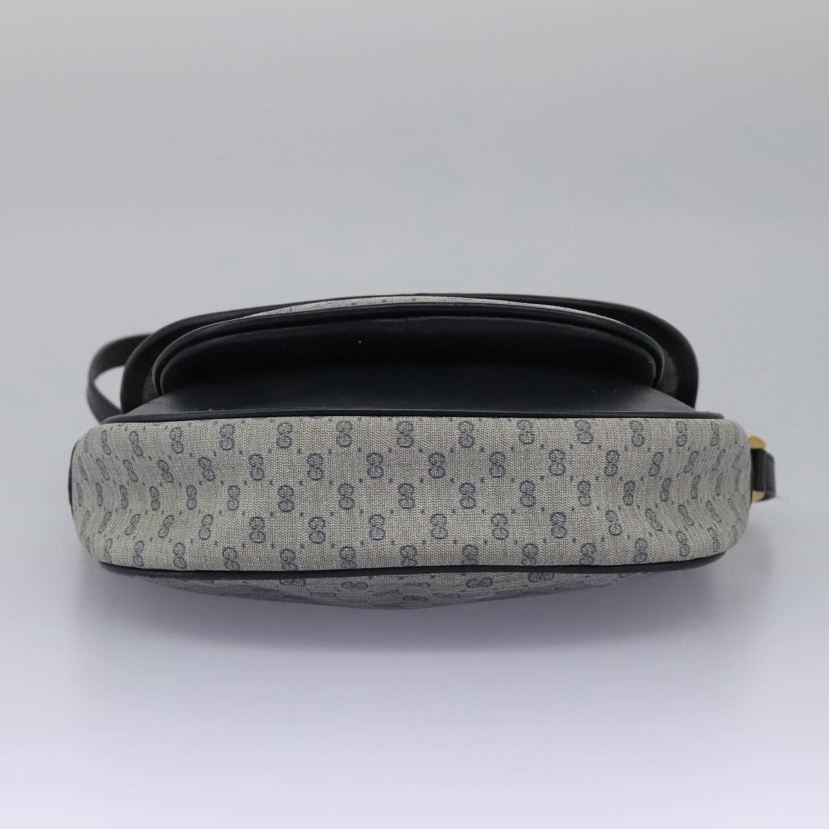 GUCCI Micro GG Supreme Shoulder Bag PVC Navy Gold 001 58 0930 Auth 110882