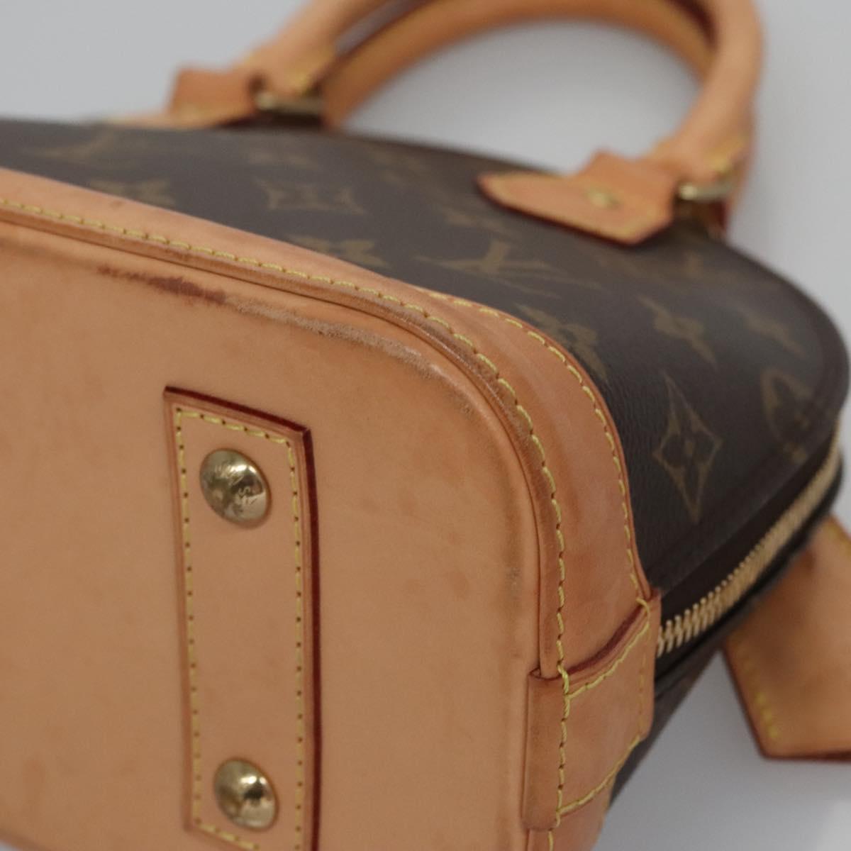 LOUIS VUITTON Monogram Alma BB Hand Bag 2way M53152 LV Auth 110884V
