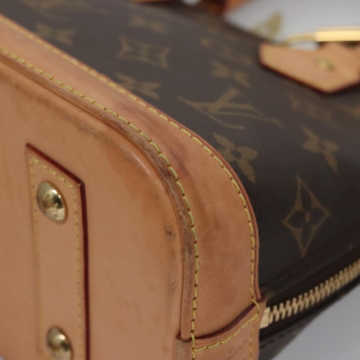 LOUIS VUITTON Monogram Alma BB Hand Bag 2way M53152 LV Auth 110884V