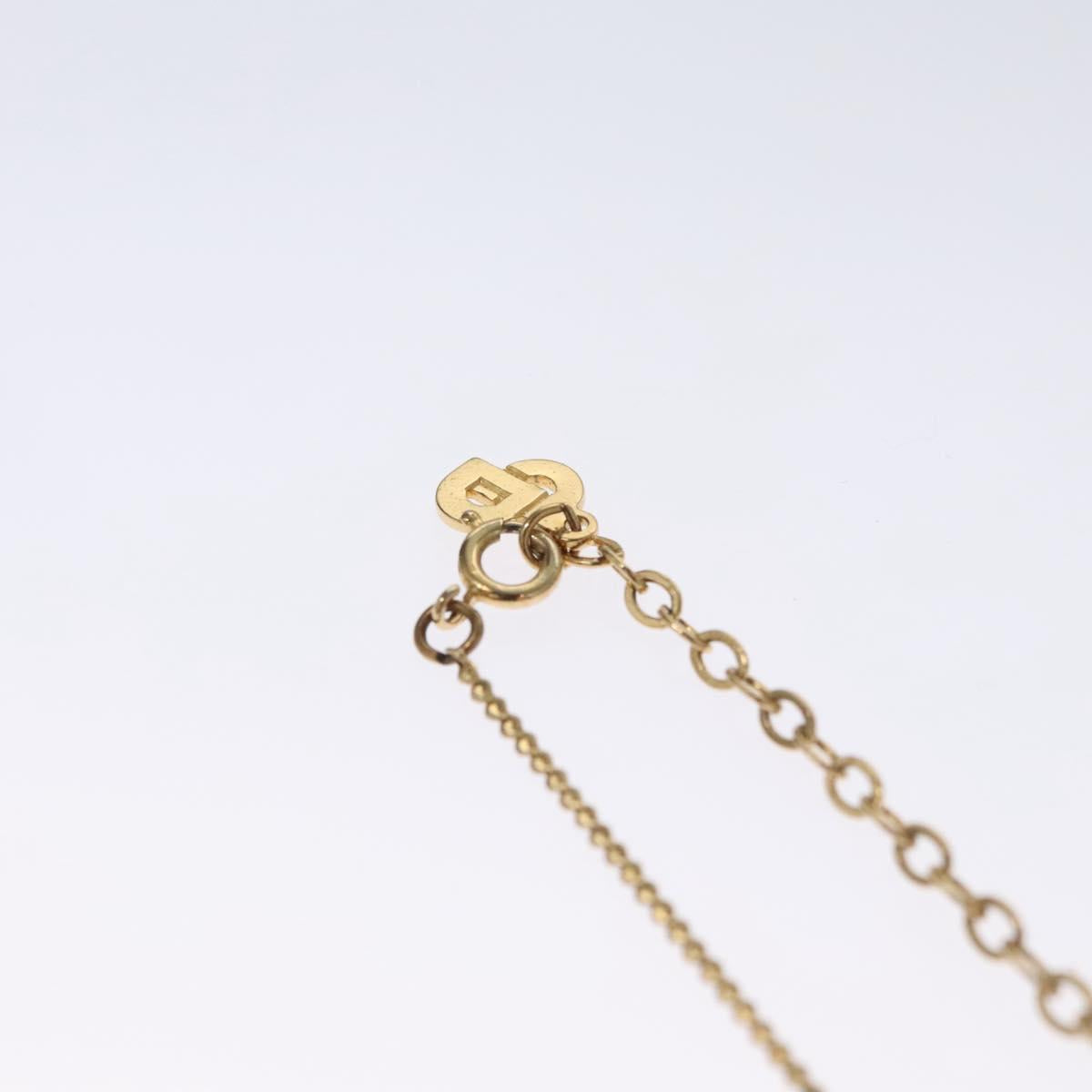 Christian Dior Necklace metal Gold Tone Auth 110890