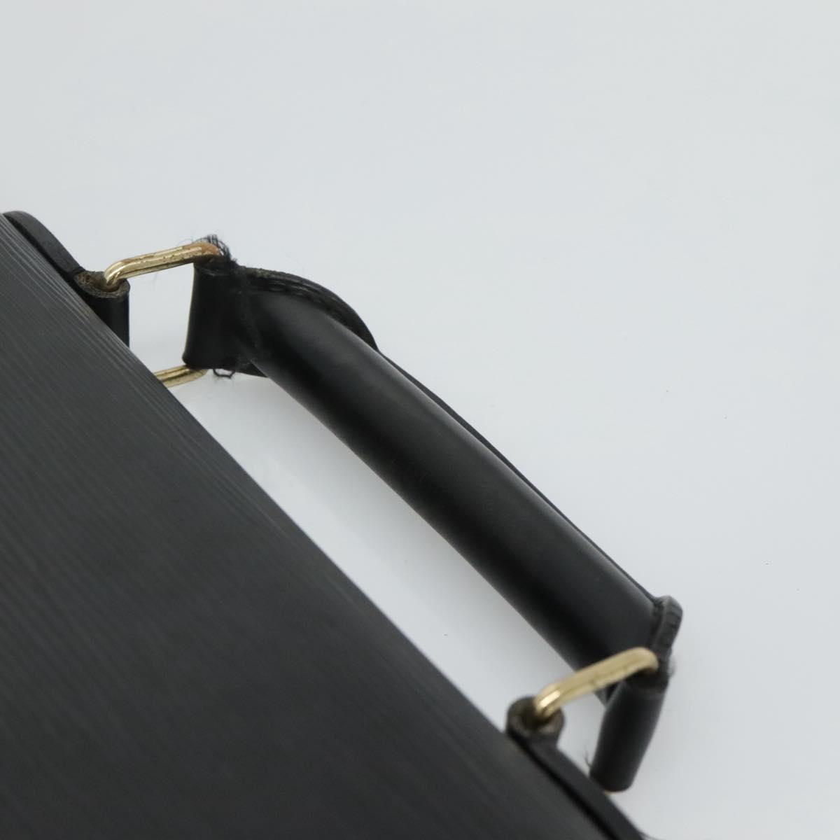 LOUIS VUITTON Epi Serviette Ambassador Business Bag Black M54412 LV Auth 110897