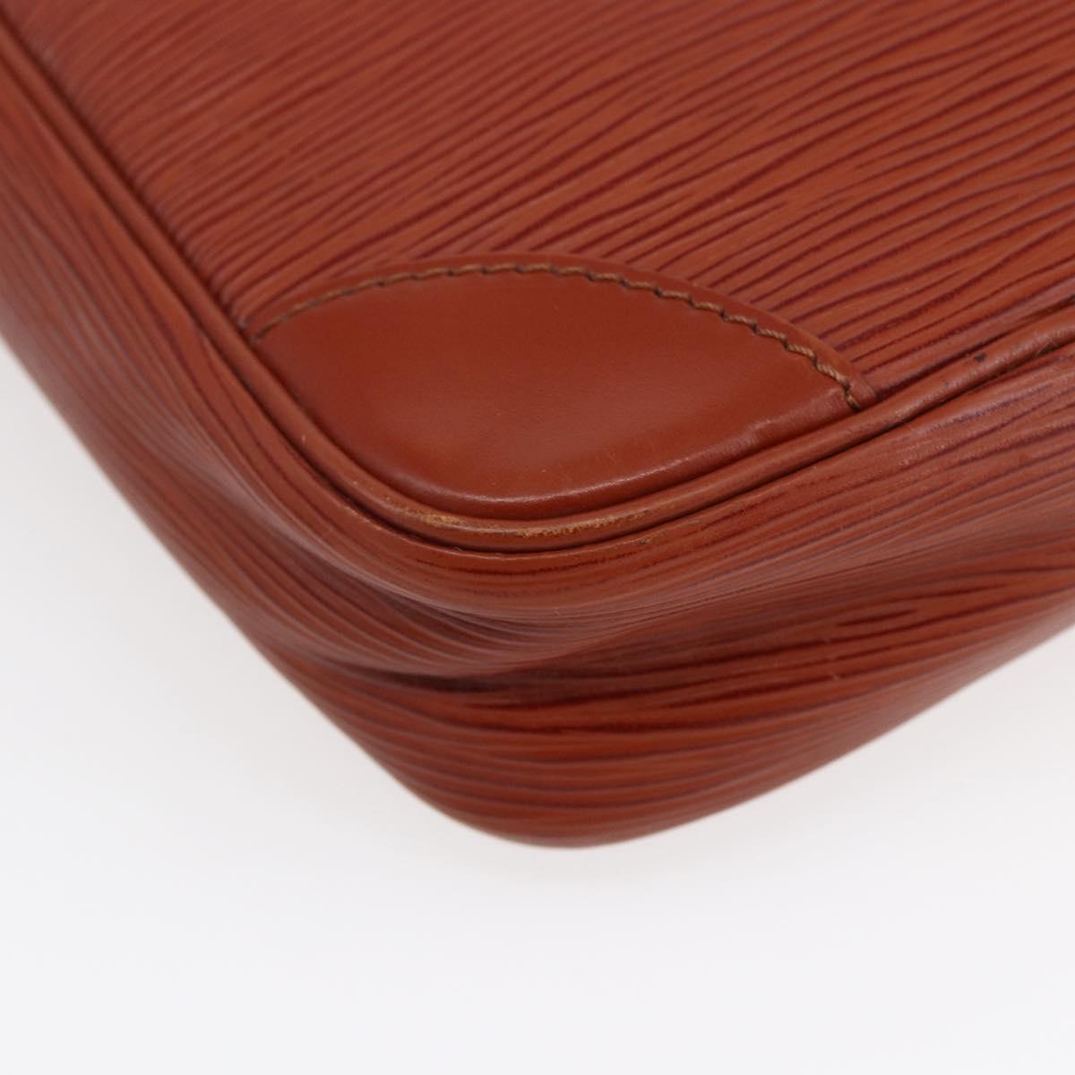 LOUIS VUITTON Epi Danube Shoulder Bag Brown M51694 LV Auth 110914