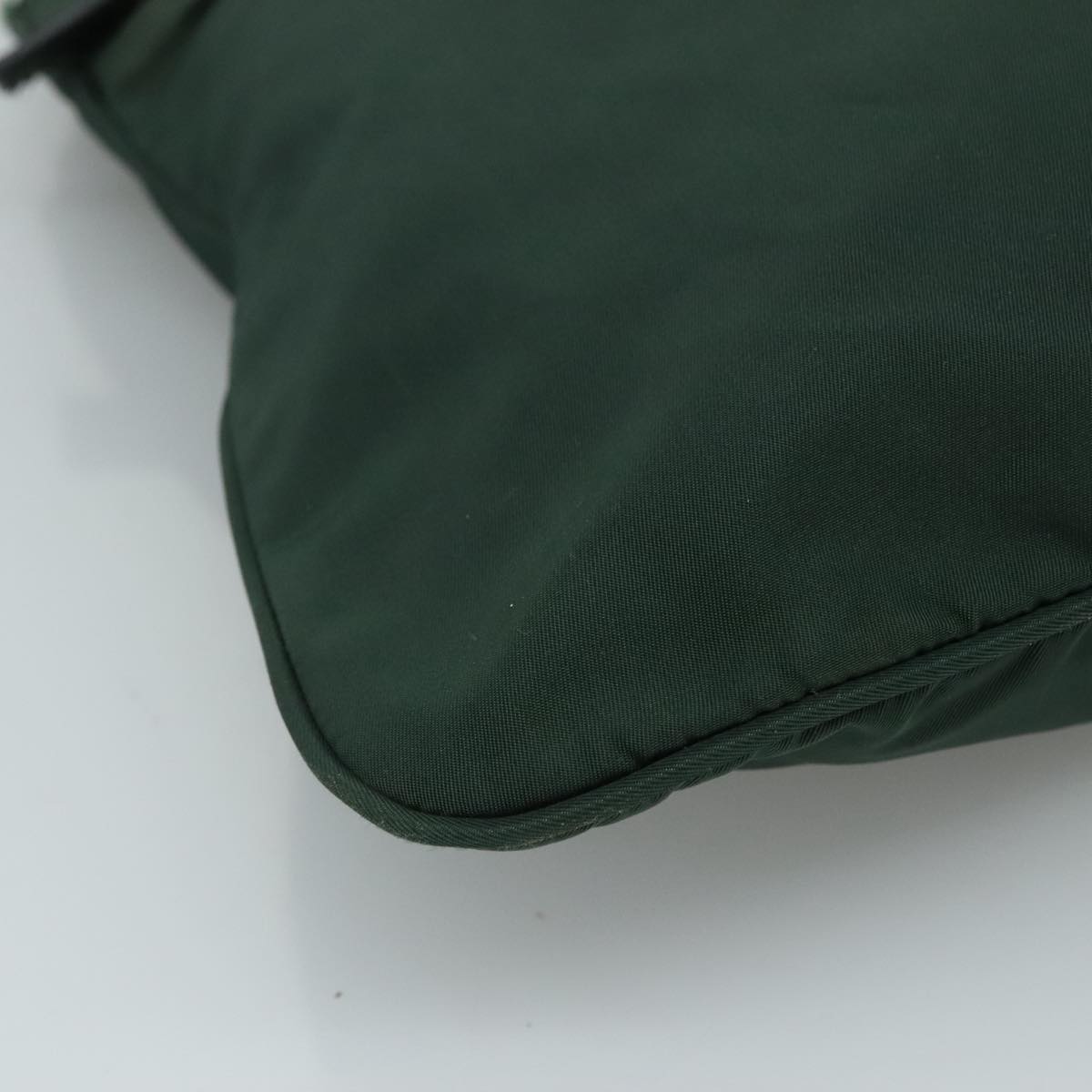 PRADA Shoulder Bag Nylon Green Auth 111079