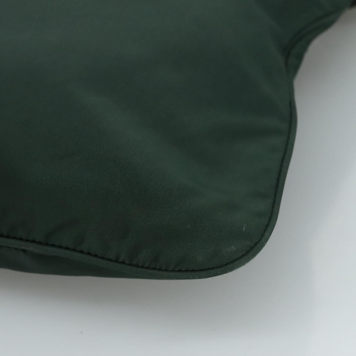 PRADA Shoulder Bag Nylon Green Auth 111079