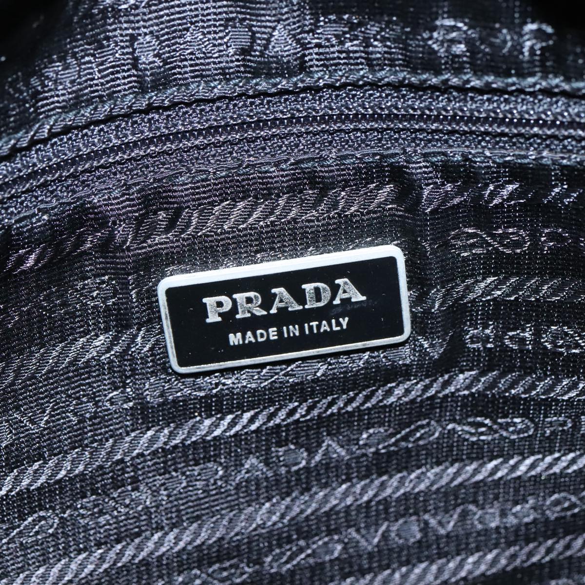 PRADA Shoulder Bag Nylon Green Auth 111079