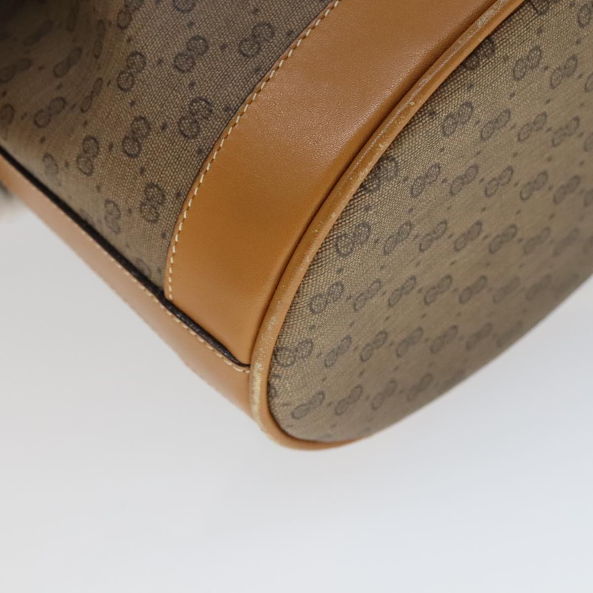 GUCCI Micro GG Supreme Shoulder Bag PVC Brown 007 14 0071 Auth 111171