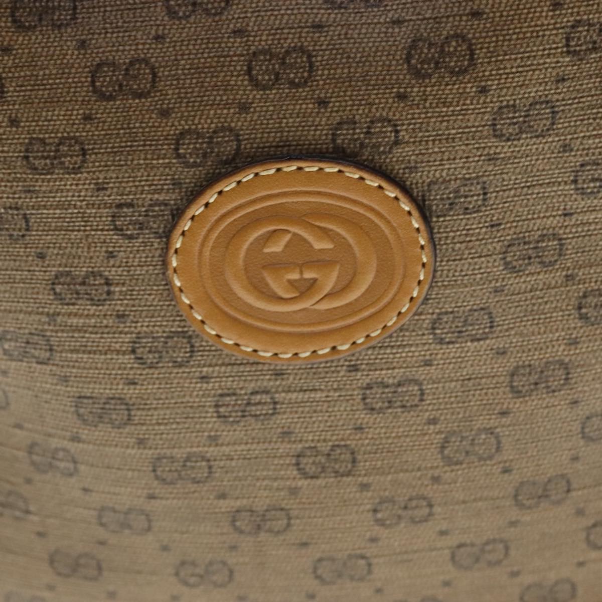 GUCCI Micro GG Supreme Shoulder Bag PVC Brown 007 14 0071 Auth 111171