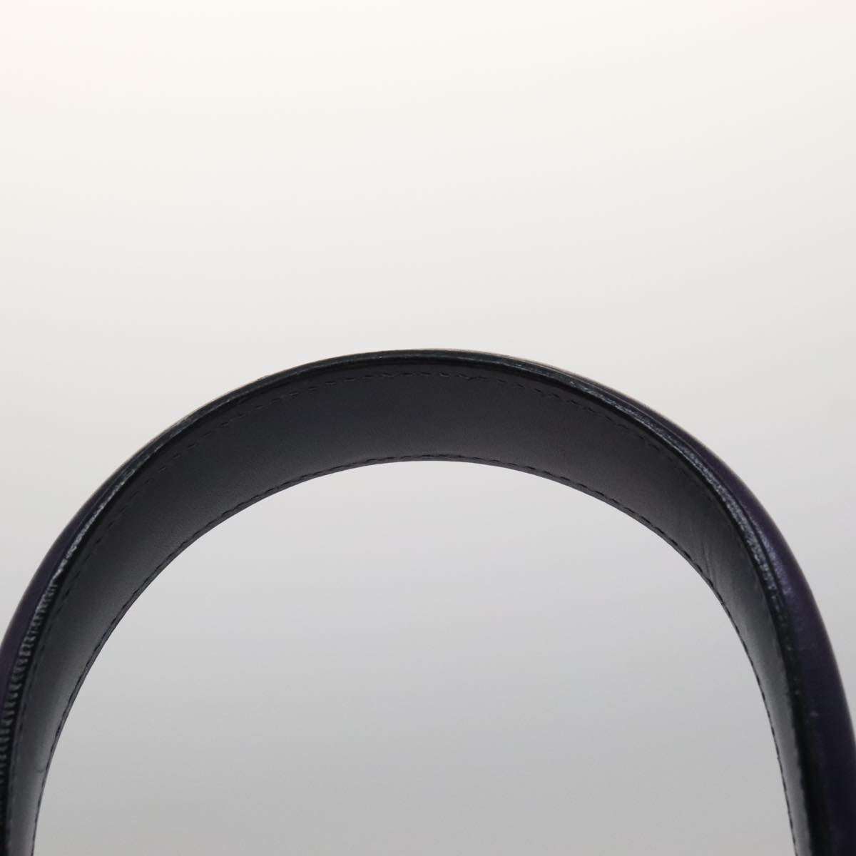 Salvatore Ferragamo Gancini Hand Bag Leather 2way Purple Gold Auth 111198