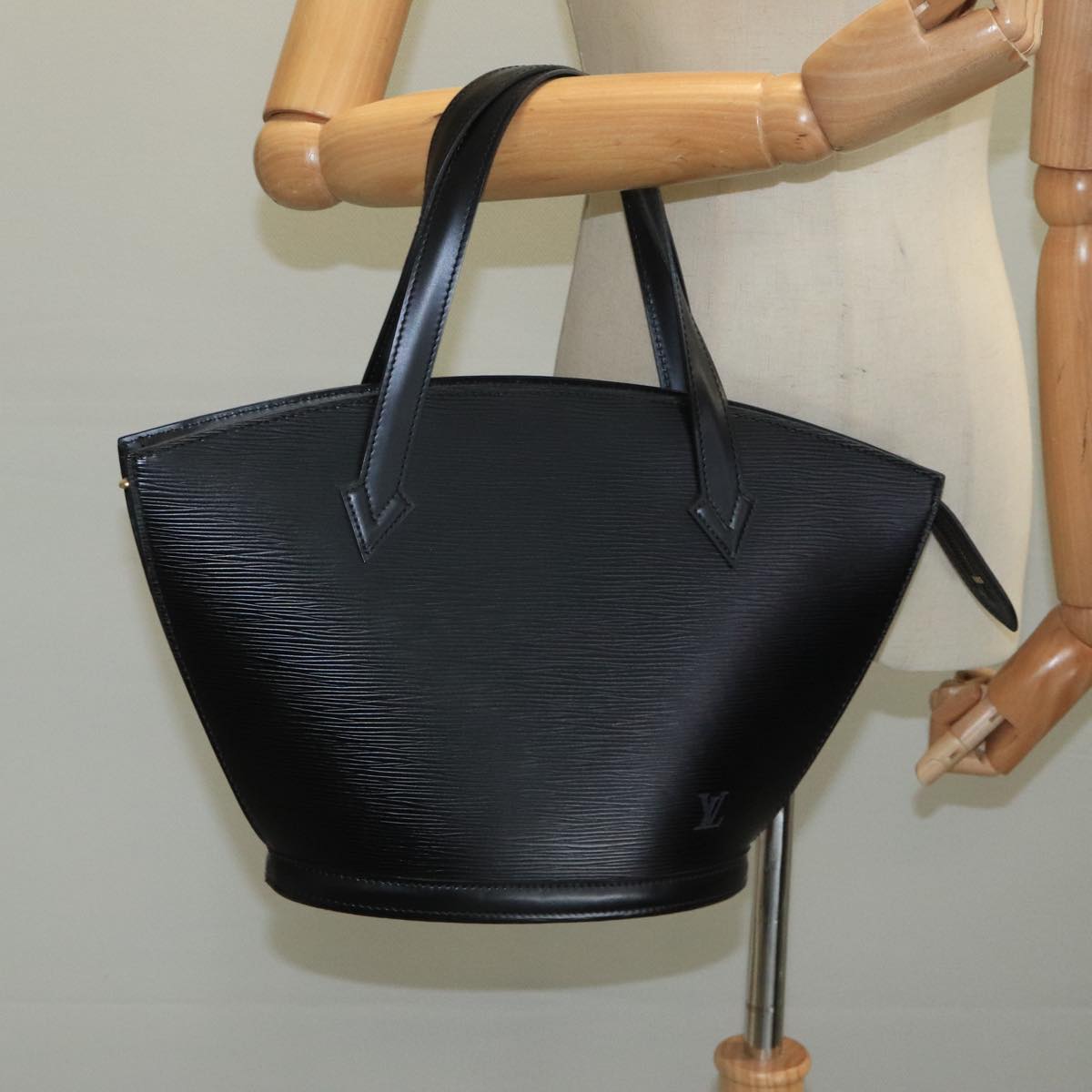 LOUIS VUITTON Epi Saint Jacques Hand Bag Black M52272 LV Auth 111231