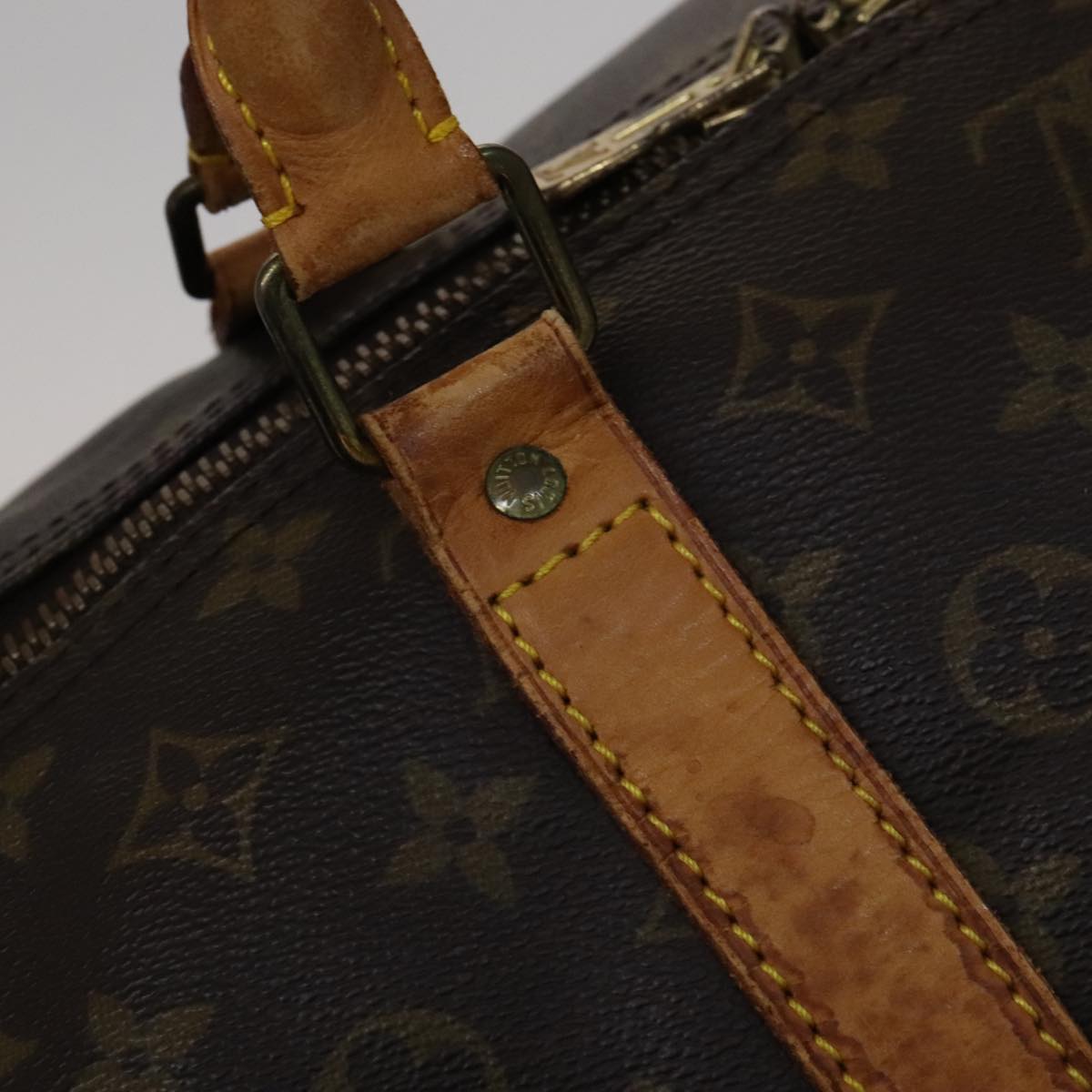 LOUIS VUITTON Monogram Keepall 60 Boston Bag M41422 LV Auth 111294