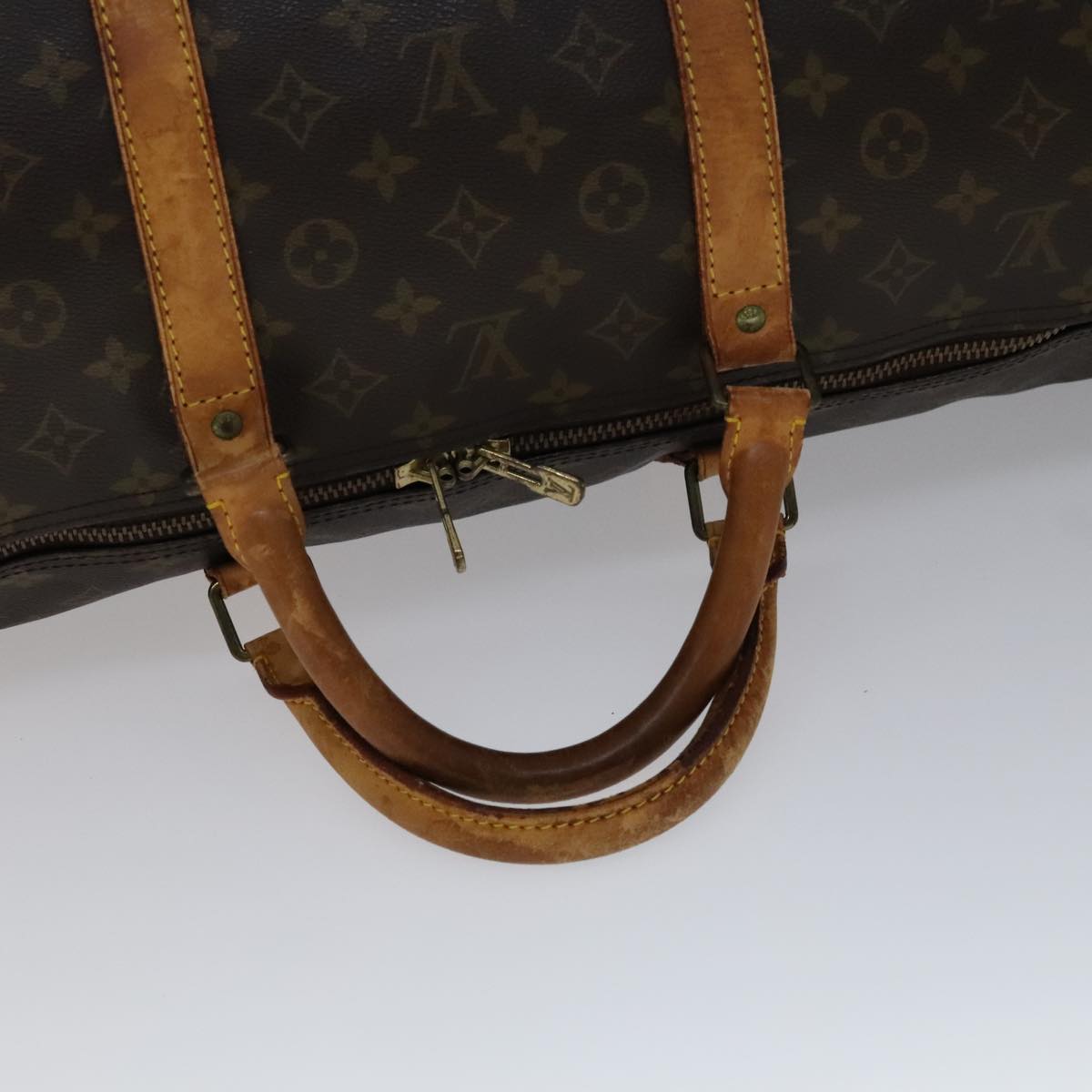 LOUIS VUITTON Monogram Keepall 60 Boston Bag M41422 LV Auth 111294