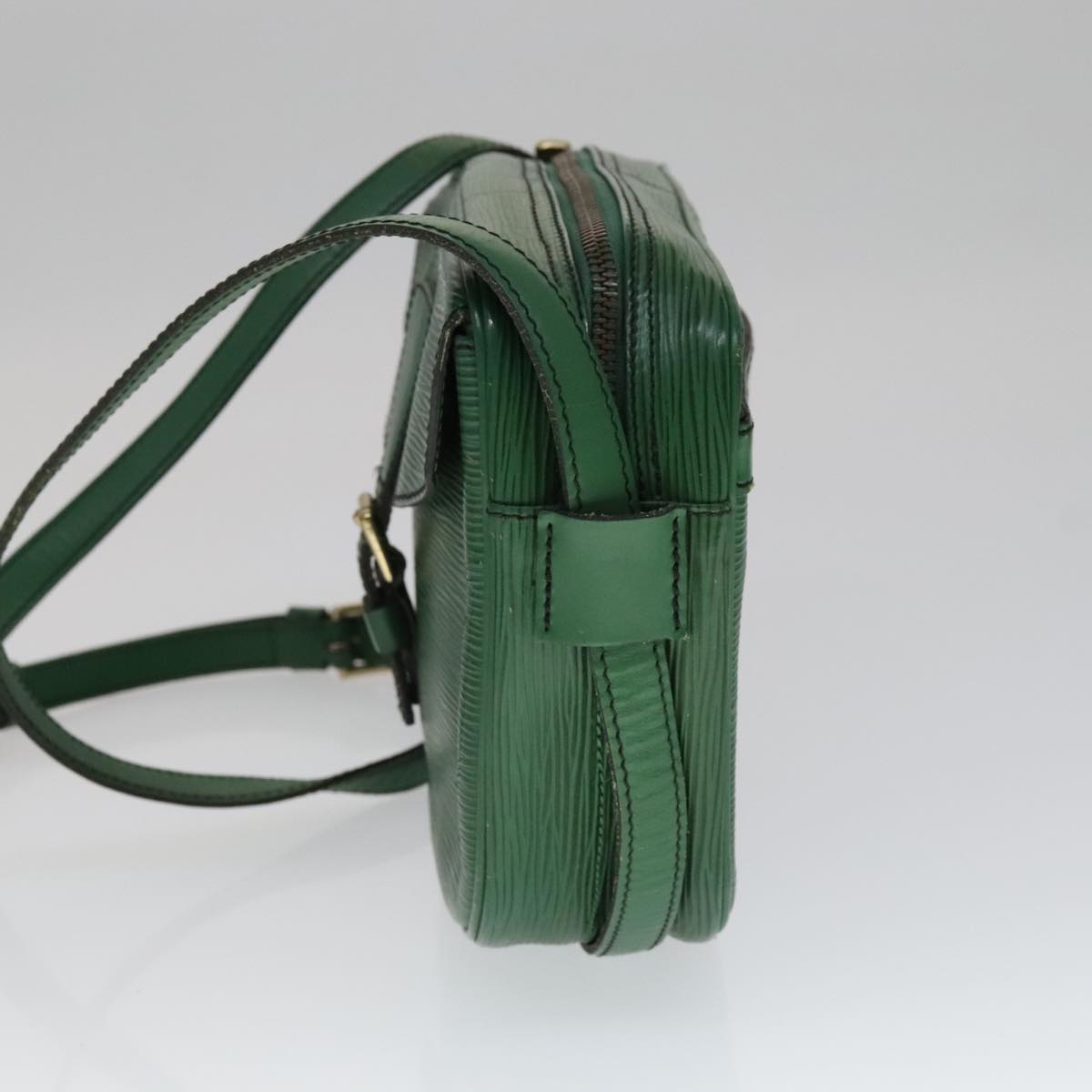 LOUIS VUITTON Epi Jeune Fille MM Shoulder Bag Green M52154 LV Auth 111341