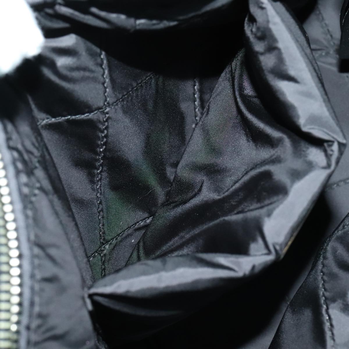 PRADA Hand Bag Nylon 2way Turquoise Blue Auth 111354V