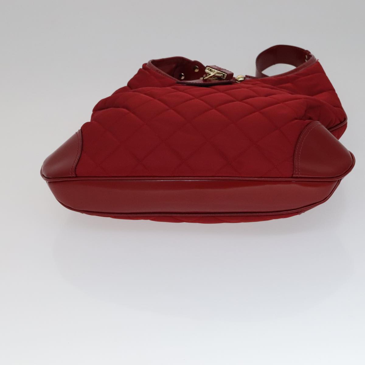 BURBERRY Shoulder Bag Nylon Red Auth 111357