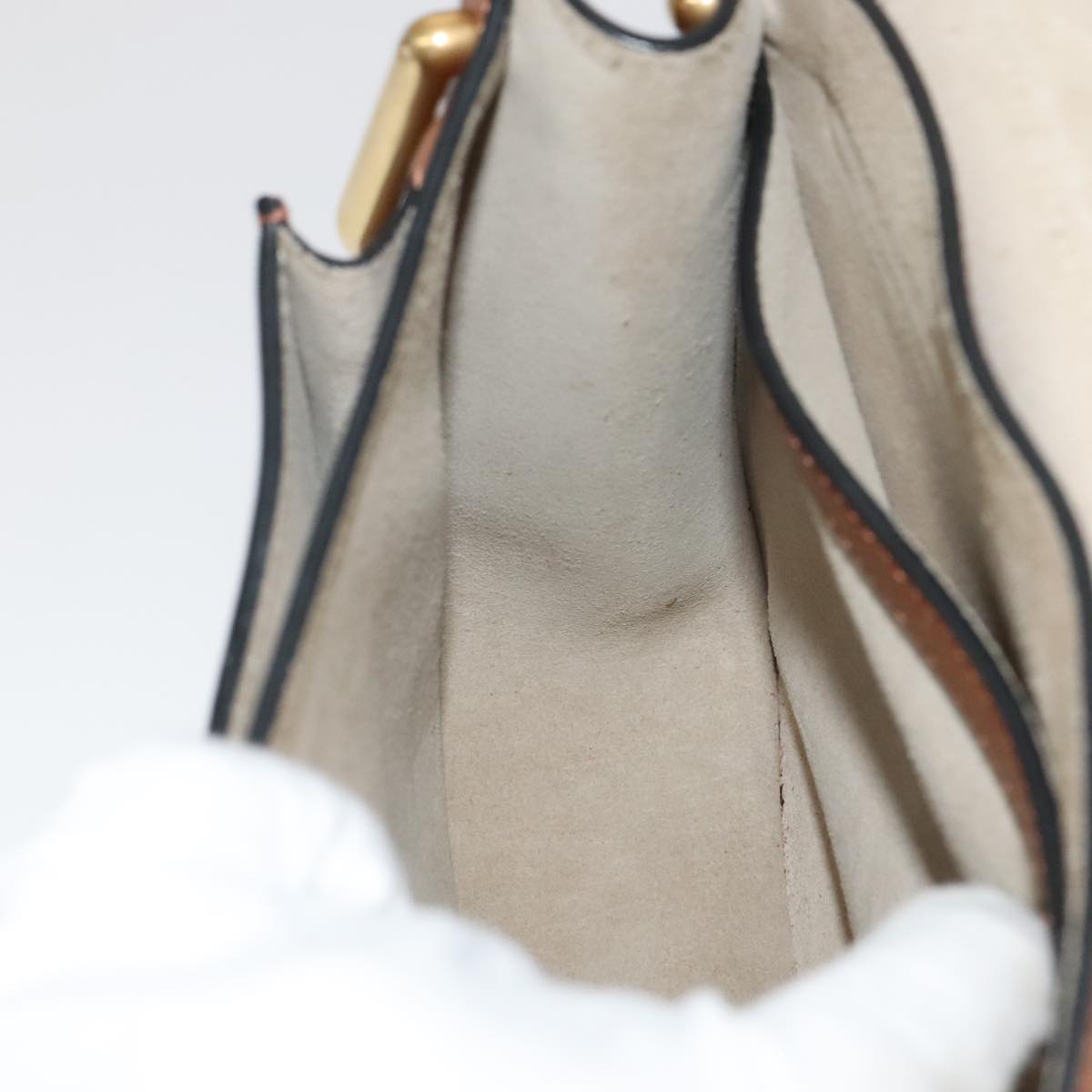 Chloe Shoulder Bag Leather Brown Auth 111369AM