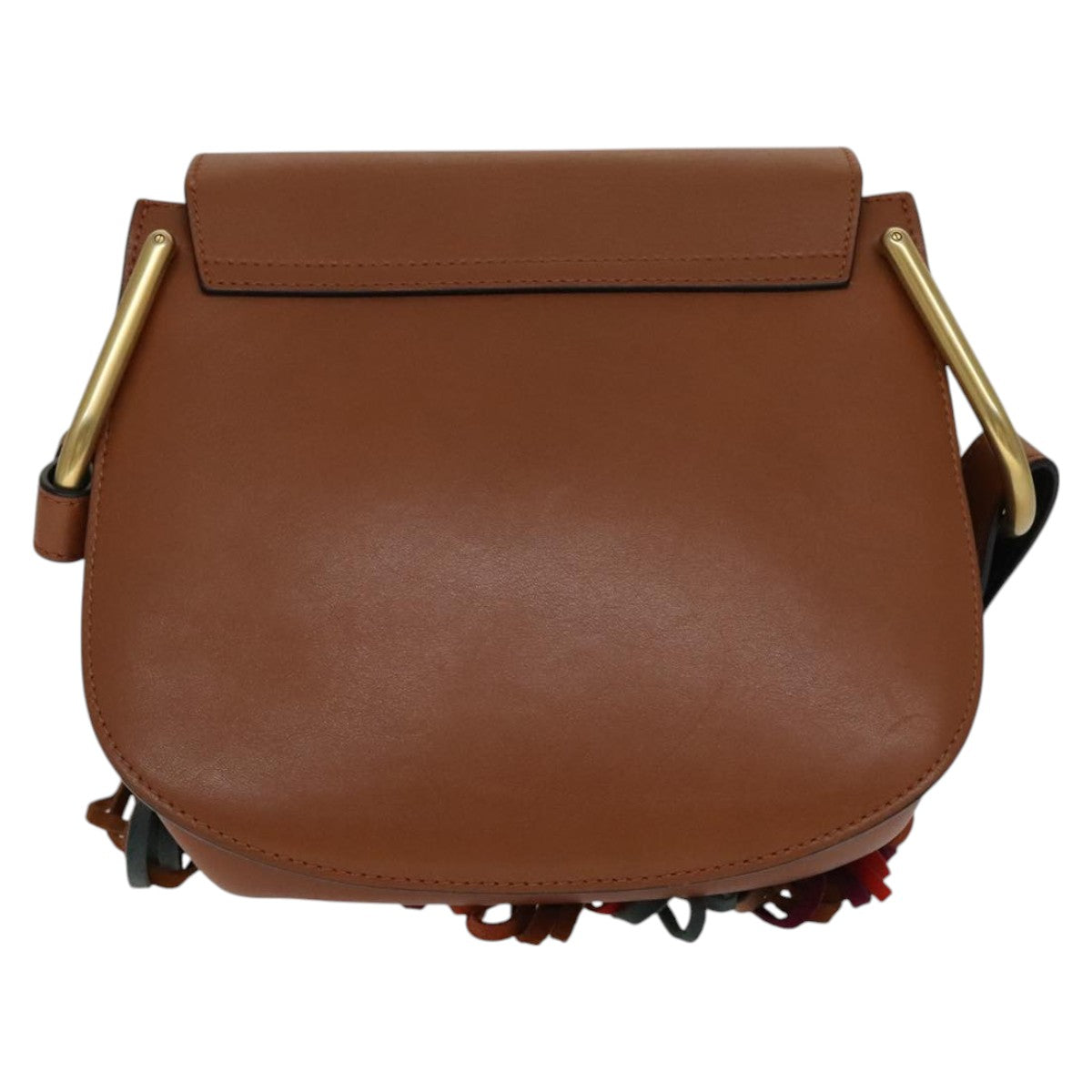 Chloe Shoulder Bag Leather Brown Auth 111369AM