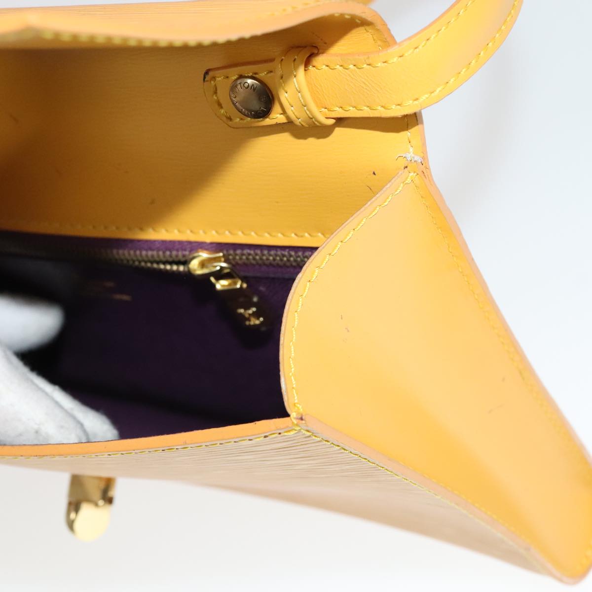 LOUIS VUITTON Epi Arsch Shoulder Bag Yellow M52579 LV Auth 111372