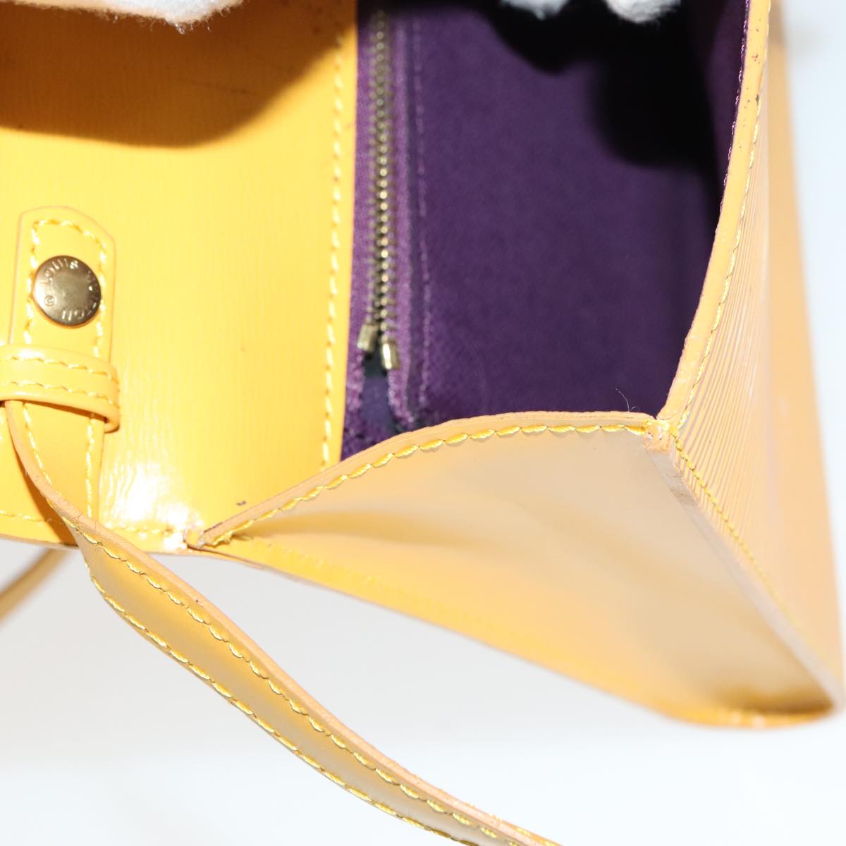 LOUIS VUITTON Epi Arsch Shoulder Bag Yellow M52579 LV Auth 111372