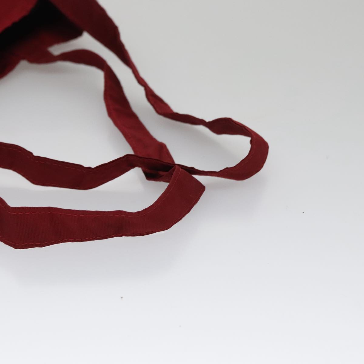 Miu Miu Folding Type Tote Bag Nylon Red Auth 111415V