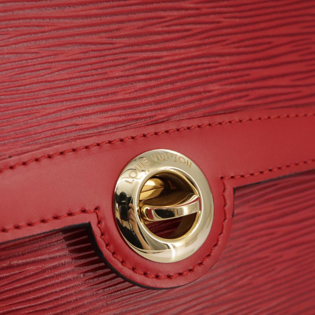 LOUIS VUITTON Epi Pochette Arche Shoulder Bag Red M52577 LV Auth 111418