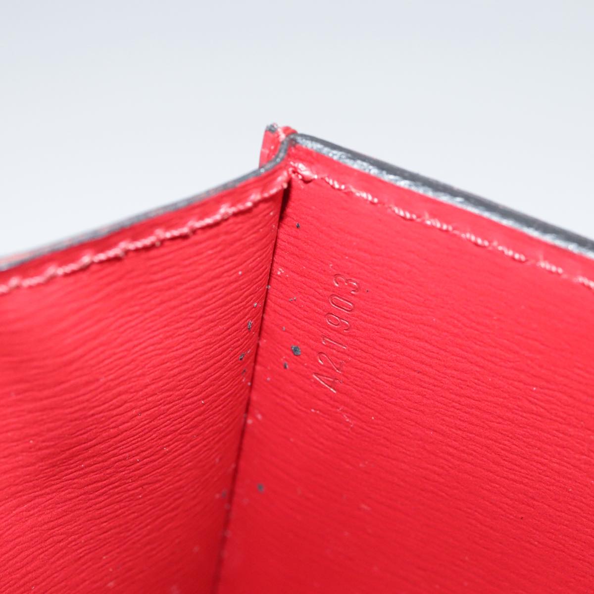 LOUIS VUITTON Epi Pochette Arche Shoulder Bag Red M52577 LV Auth 111418