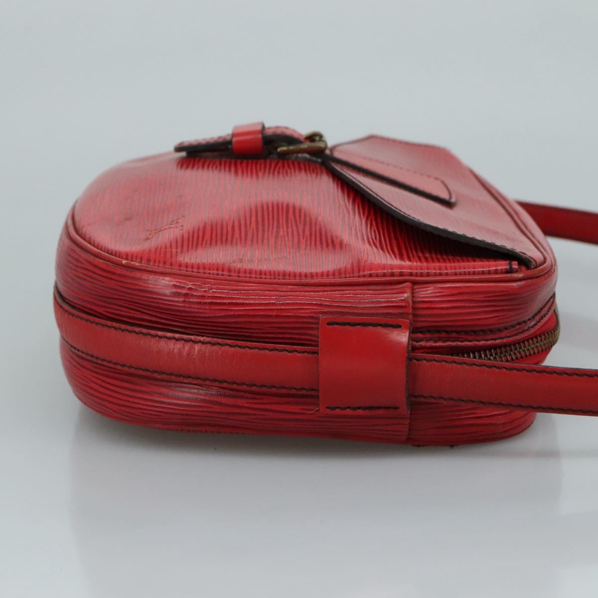 LOUIS VUITTON Epi Jeune Fille MM Shoulder Bag Red M52157 LV Auth 111421