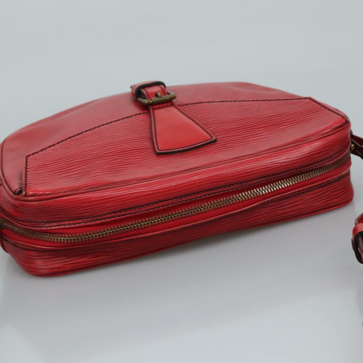 LOUIS VUITTON Epi Jeune Fille MM Shoulder Bag Red M52157 LV Auth 111421