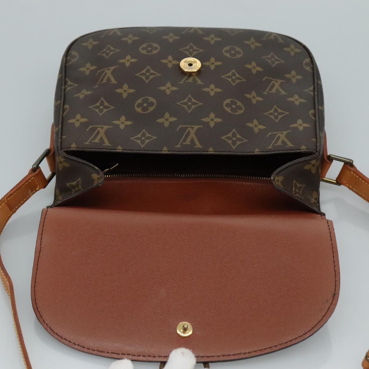 LOUIS VUITTON Monogram Saint Cloud GM Shoulder Bag M51242 LV Auth 111427