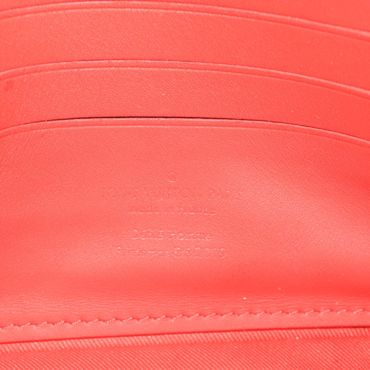 LOUIS VUITTON Monogram Empreinte Pochette Volga Bag Red M53555 LV Auth 111442