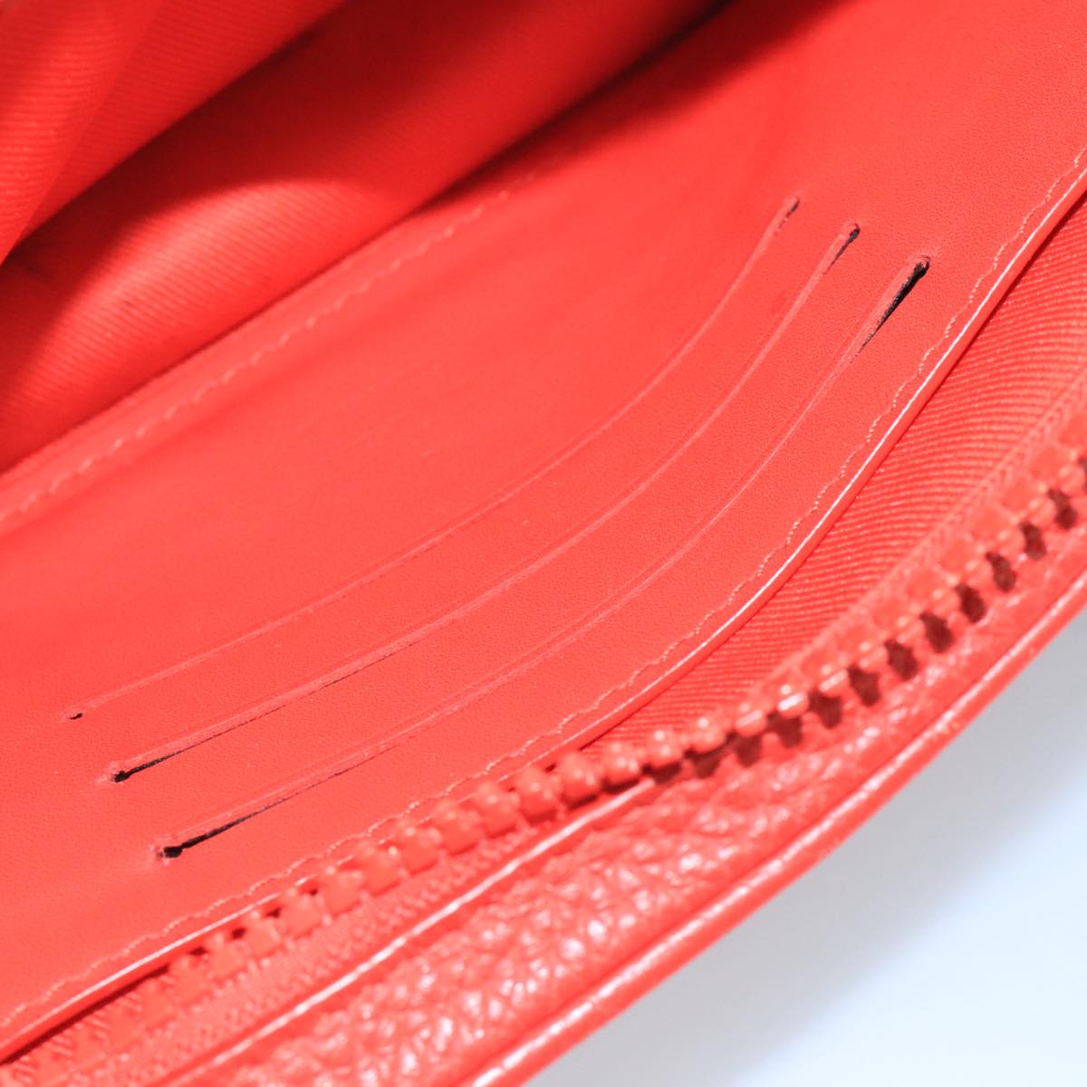 LOUIS VUITTON Monogram Empreinte Pochette Volga Bag Red M53555 LV Auth 111442