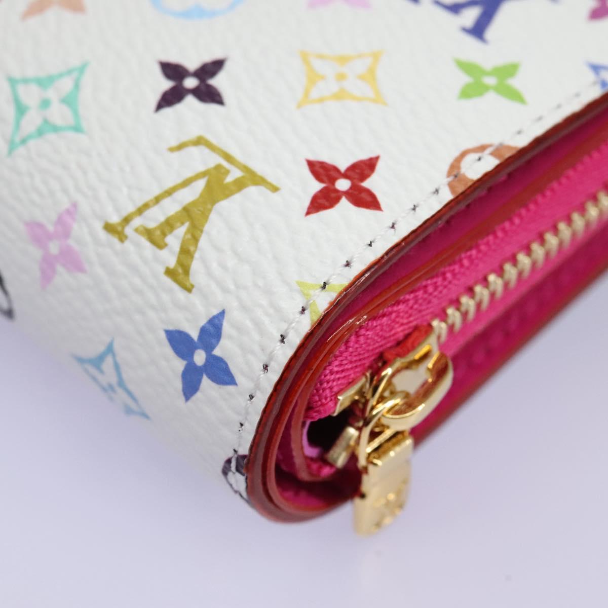 LOUIS VUITTON Monogram Multicolor Portefeuille Lou White M14093 LV Auth 111487SV