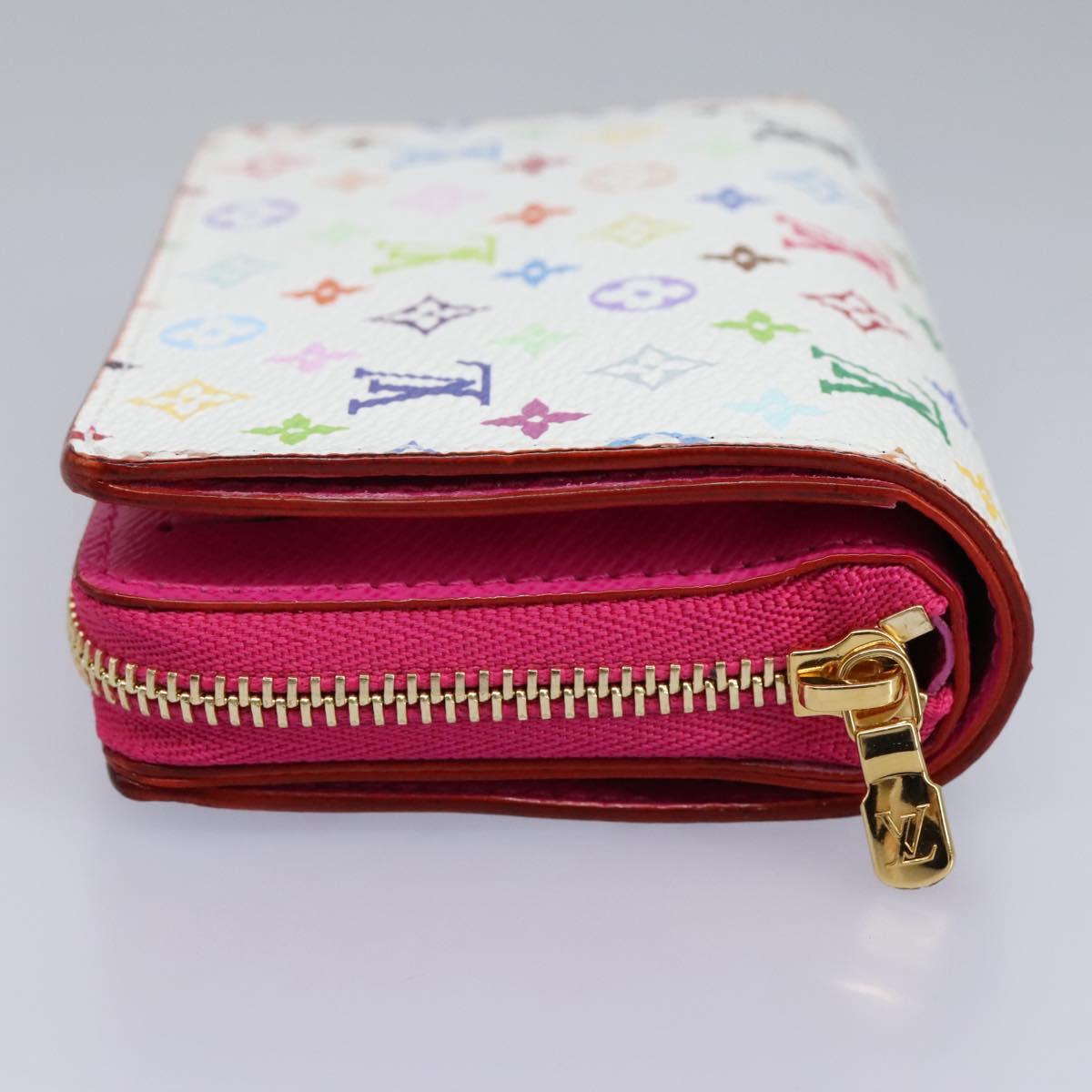 LOUIS VUITTON Monogram Multicolor Portefeuille Lou White M14093 LV Auth 111487SV