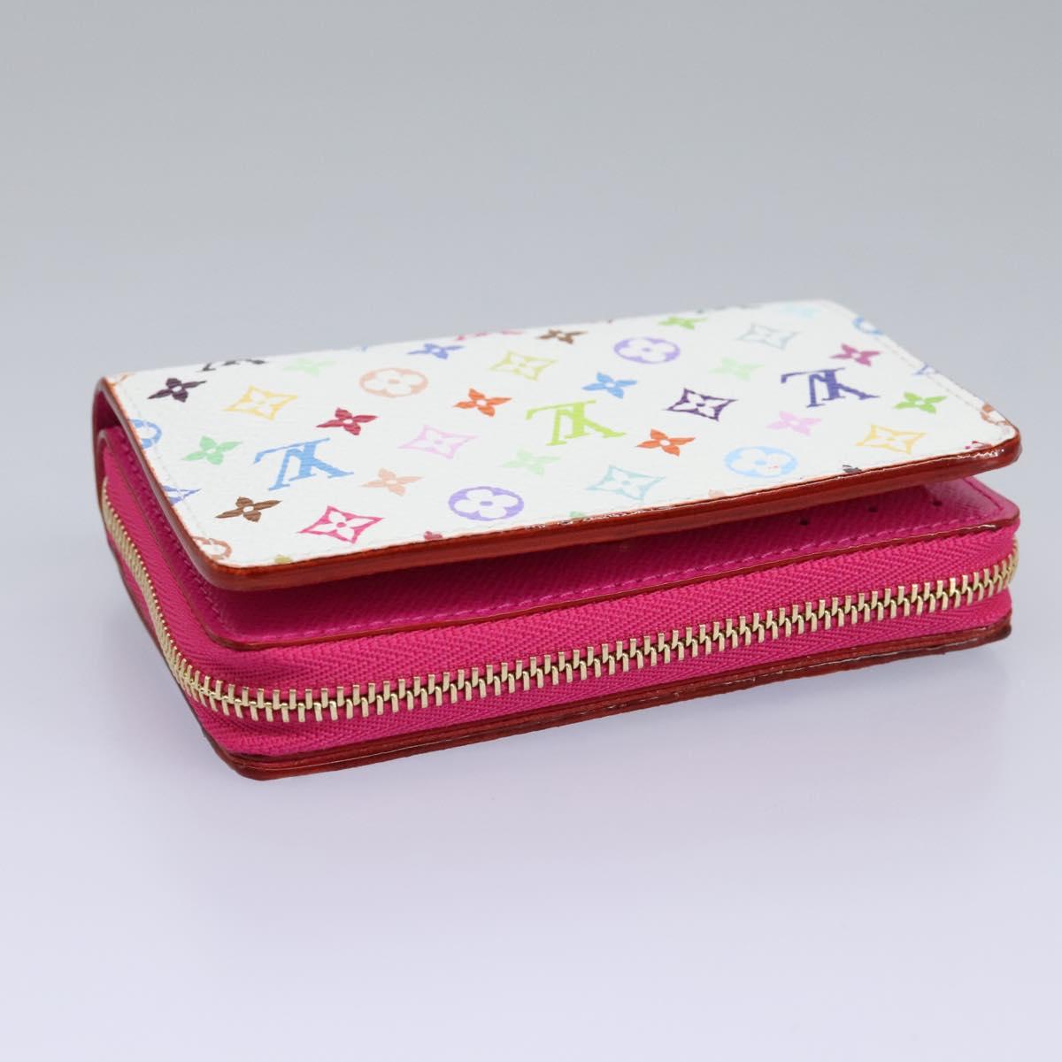 LOUIS VUITTON Monogram Multicolor Portefeuille Lou White M14093 LV Auth 111487SV
