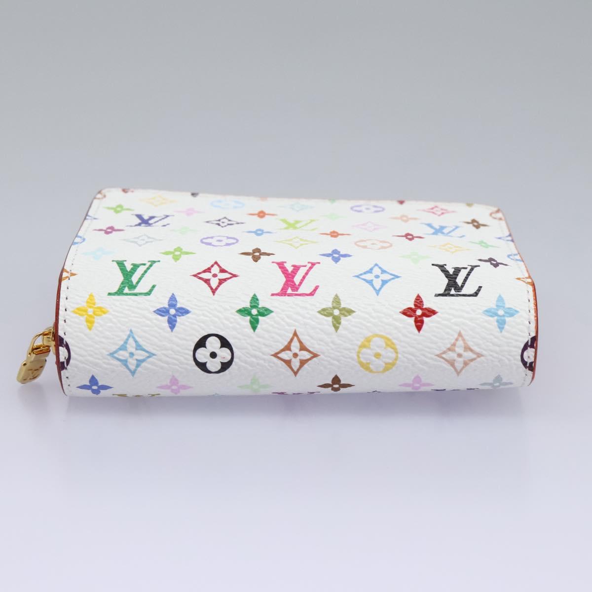 LOUIS VUITTON Monogram Multicolor Portefeuille Lou White M14093 LV Auth 111487SV