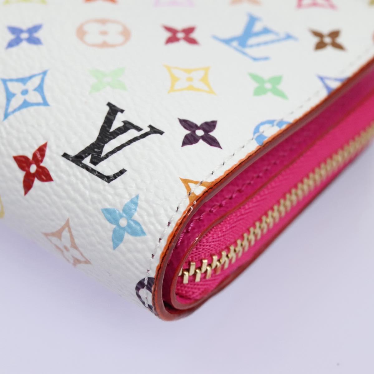 LOUIS VUITTON Monogram Multicolor Portefeuille Lou White M14093 LV Auth 111487SV
