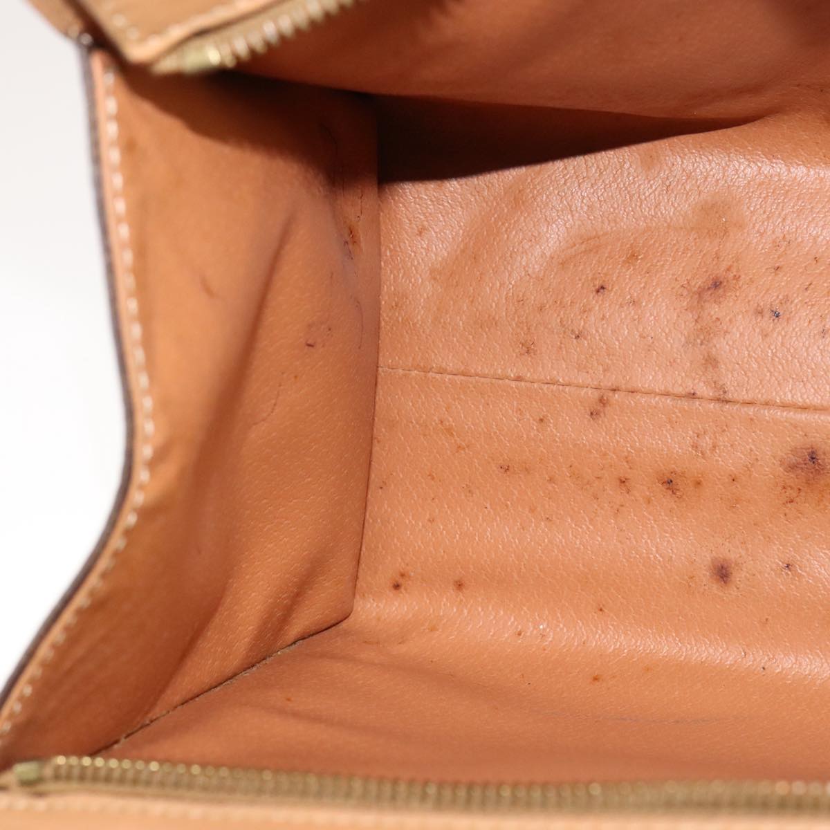 CELINE Macadam Canvas Hand Bag PVC Leather 2way Brown Auth 111490