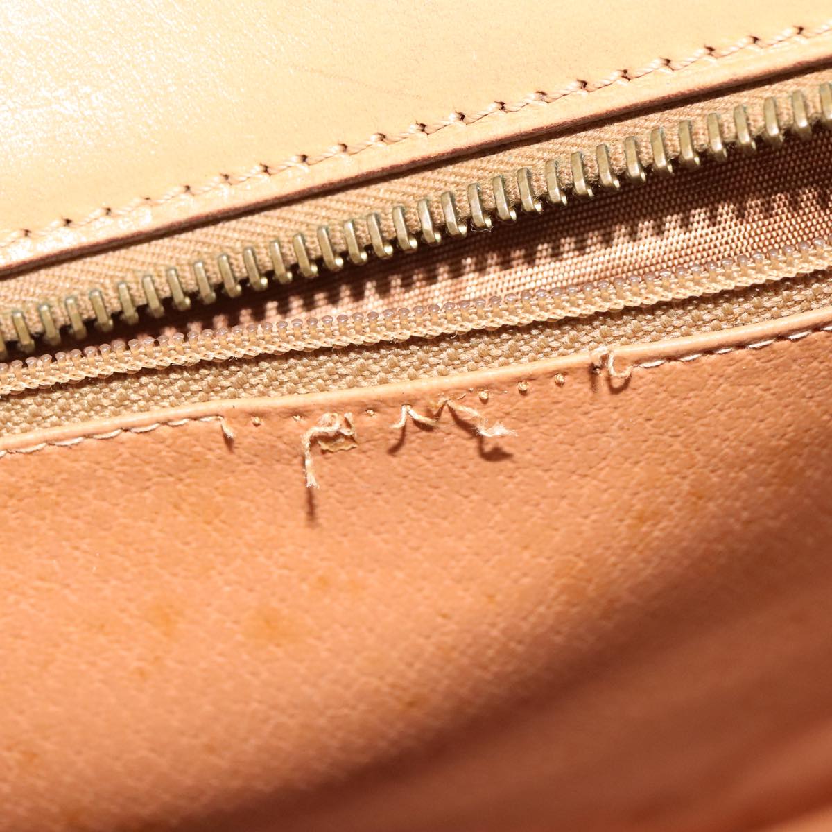 CELINE Macadam Canvas Hand Bag PVC Leather 2way Brown Auth 111490