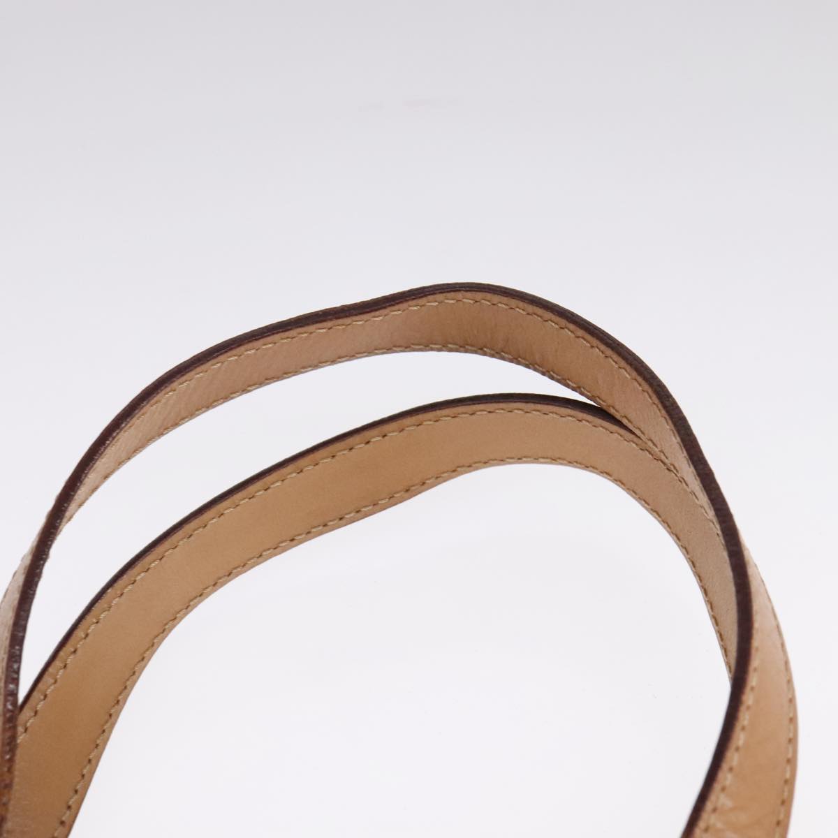 CELINE Macadam Canvas Hand Bag PVC Leather 2way Brown Auth 111490