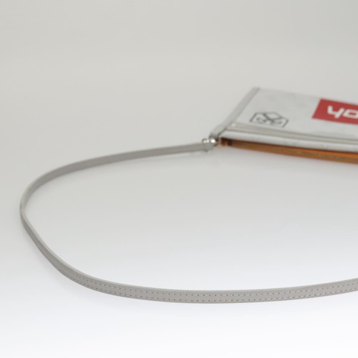LOUIS VUITTON Monogram White Flat Mensenger Shoulder Bag Bron M44640 Auth 111516