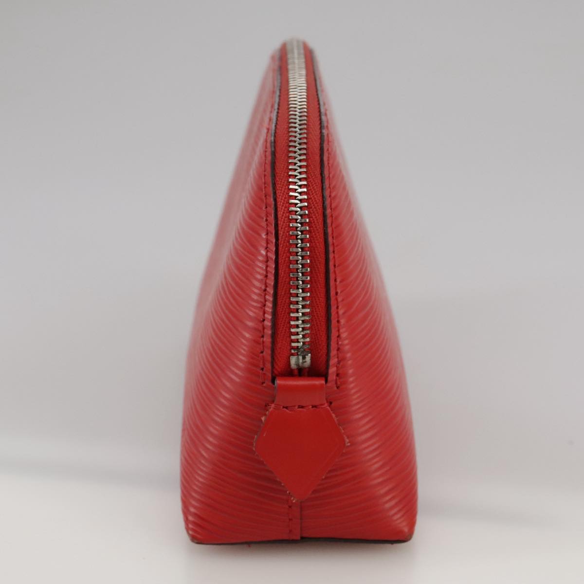 LOUIS VUITTON Epi Pochette Cosmetic PM Pouch Red M41114 LV Auth 111537