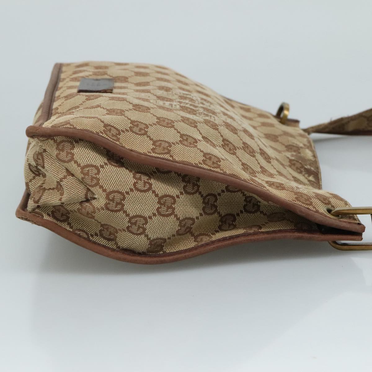 GUCCI GG Canvas Shoulder Bag Beige 91762 Auth 111560
