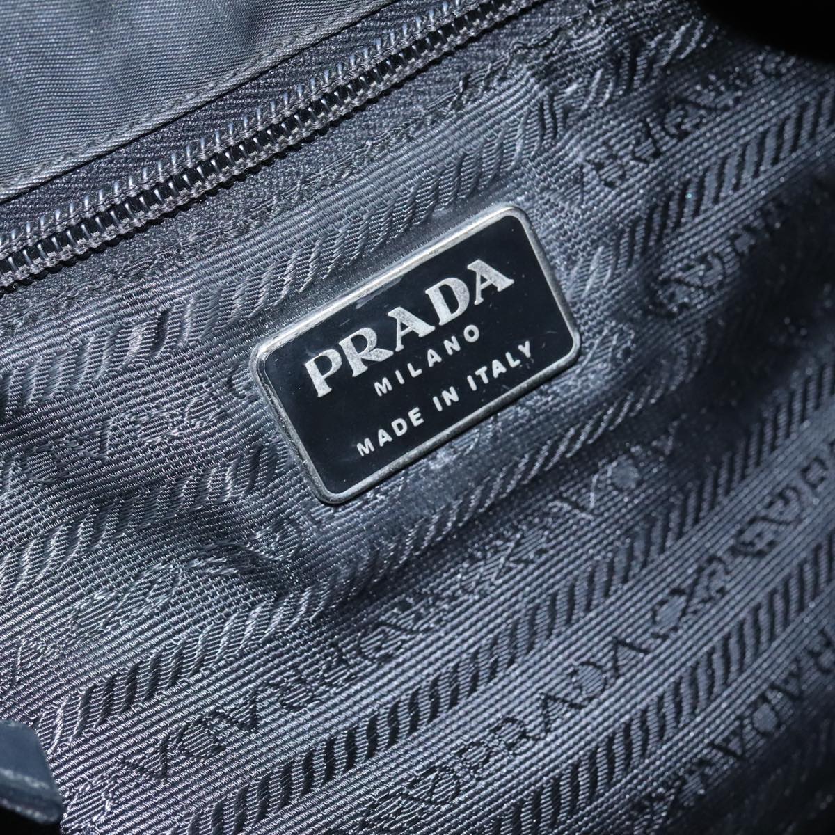 PRADA Shoulder Bag Nylon Black Auth 111609