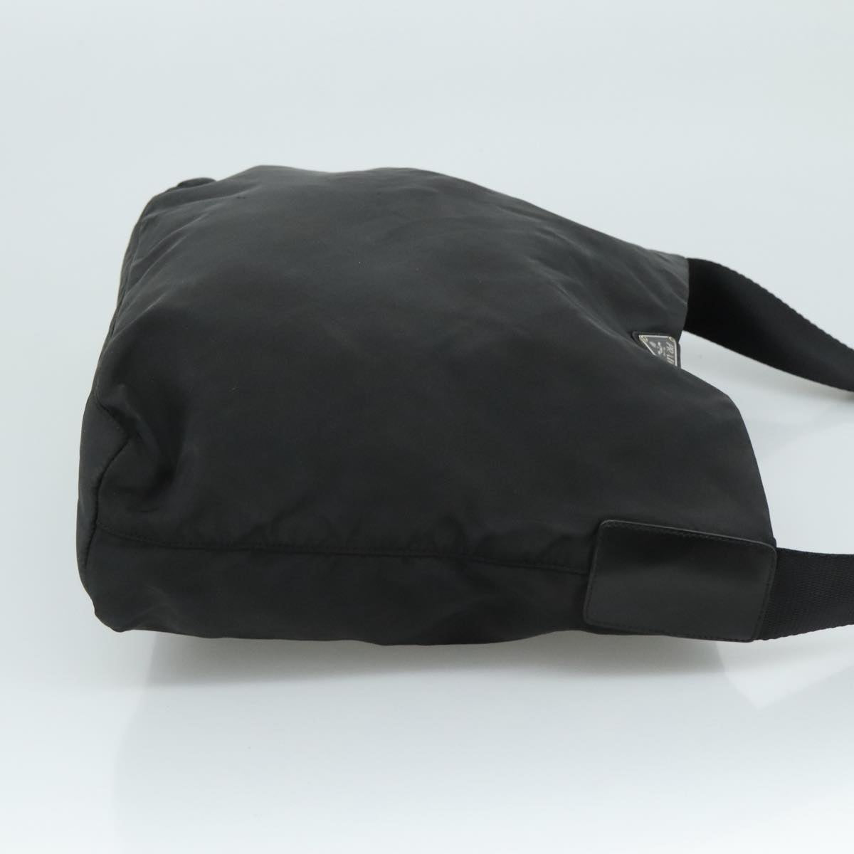 PRADA Shoulder Bag Nylon Black Auth 111609