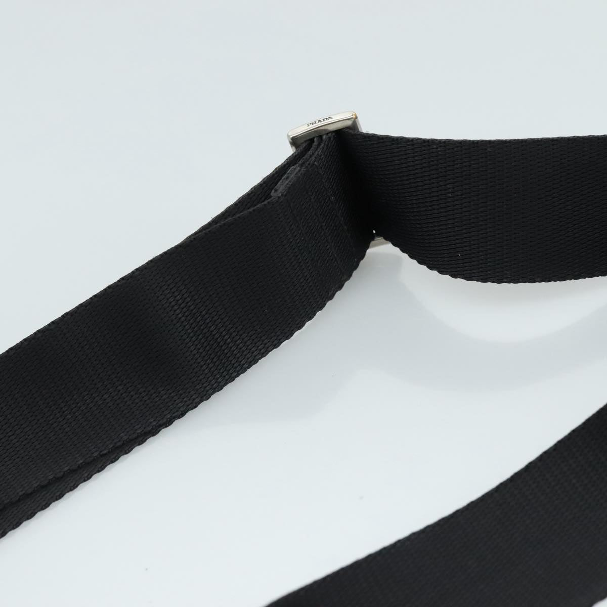 PRADA Shoulder Bag Nylon Black Auth 111609