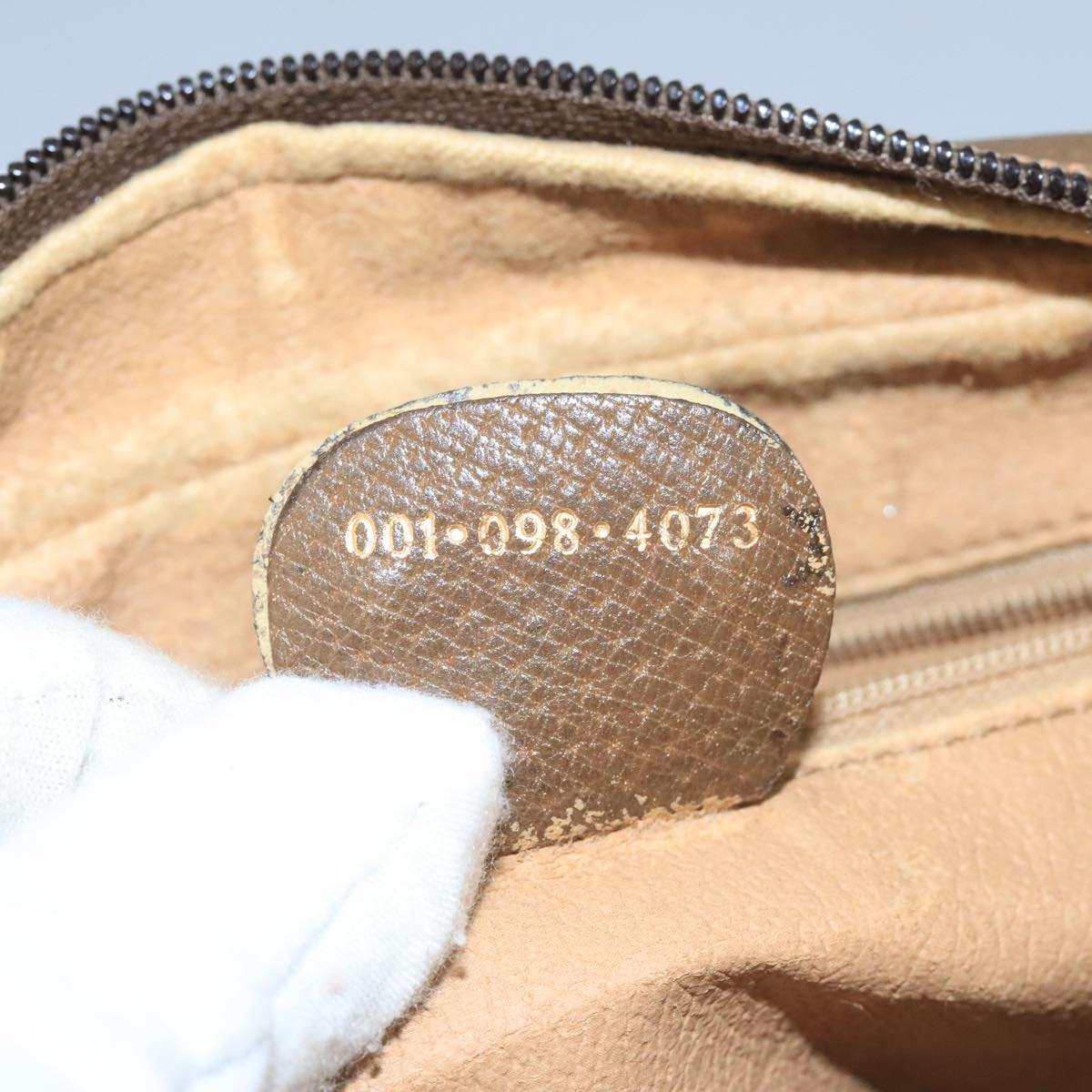GUCCI GG Supreme Web Sherry Line Shoulder Bag PVC Beige Red Green Auth 111654