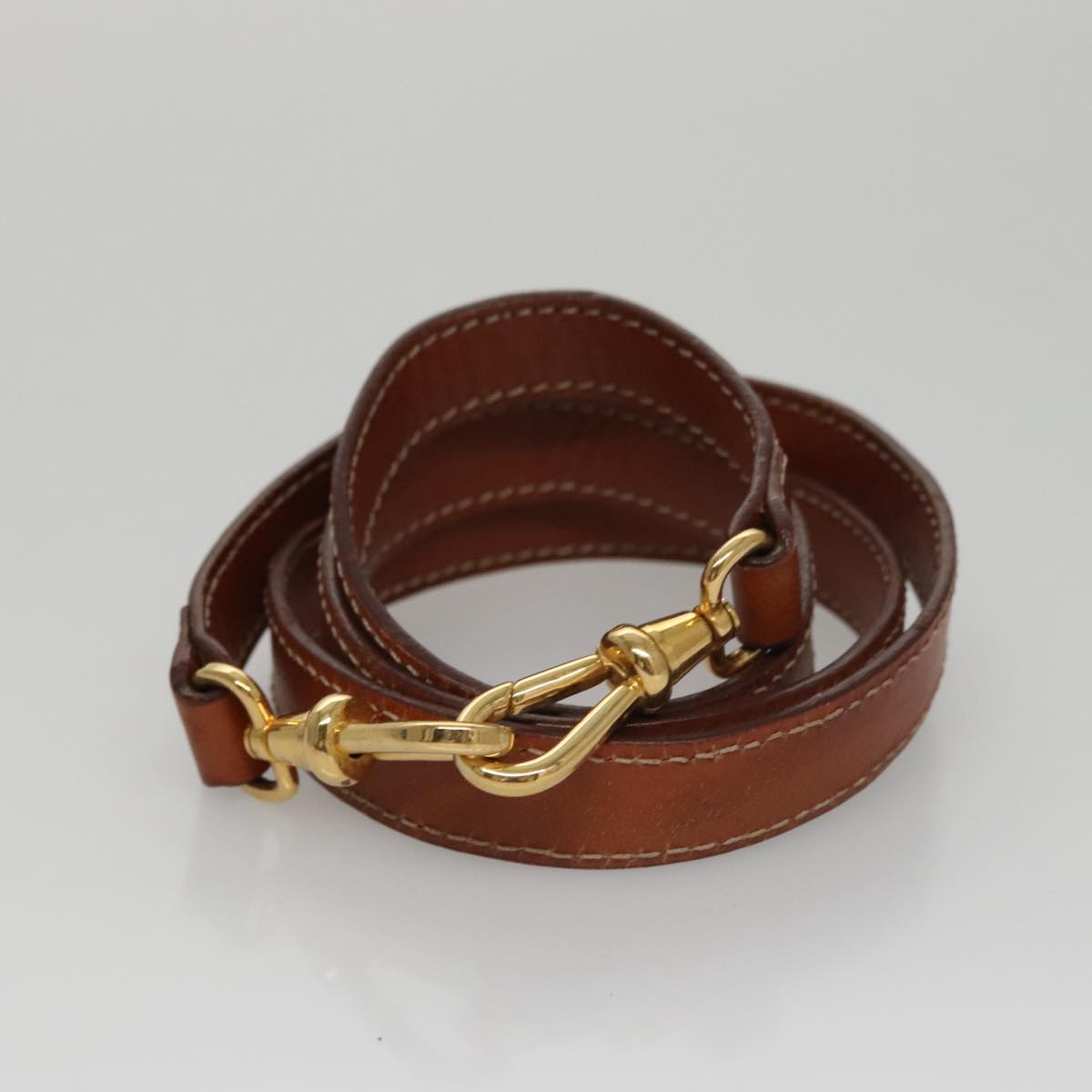 CELINE Macadam Canvas Hand Bag PVC Leather 2way Brown Auth 111670