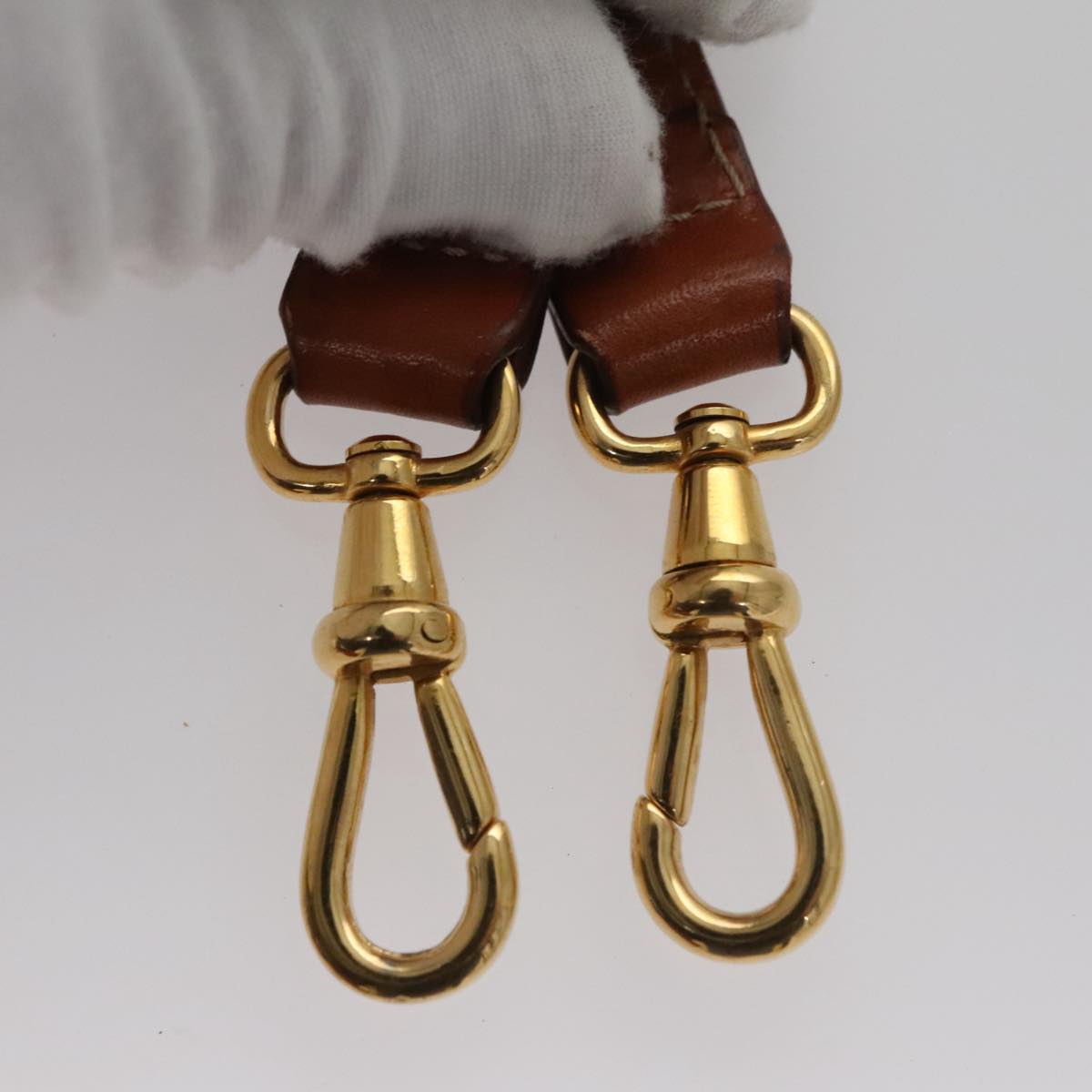 CELINE Macadam Canvas Hand Bag PVC Leather 2way Brown Auth 111670