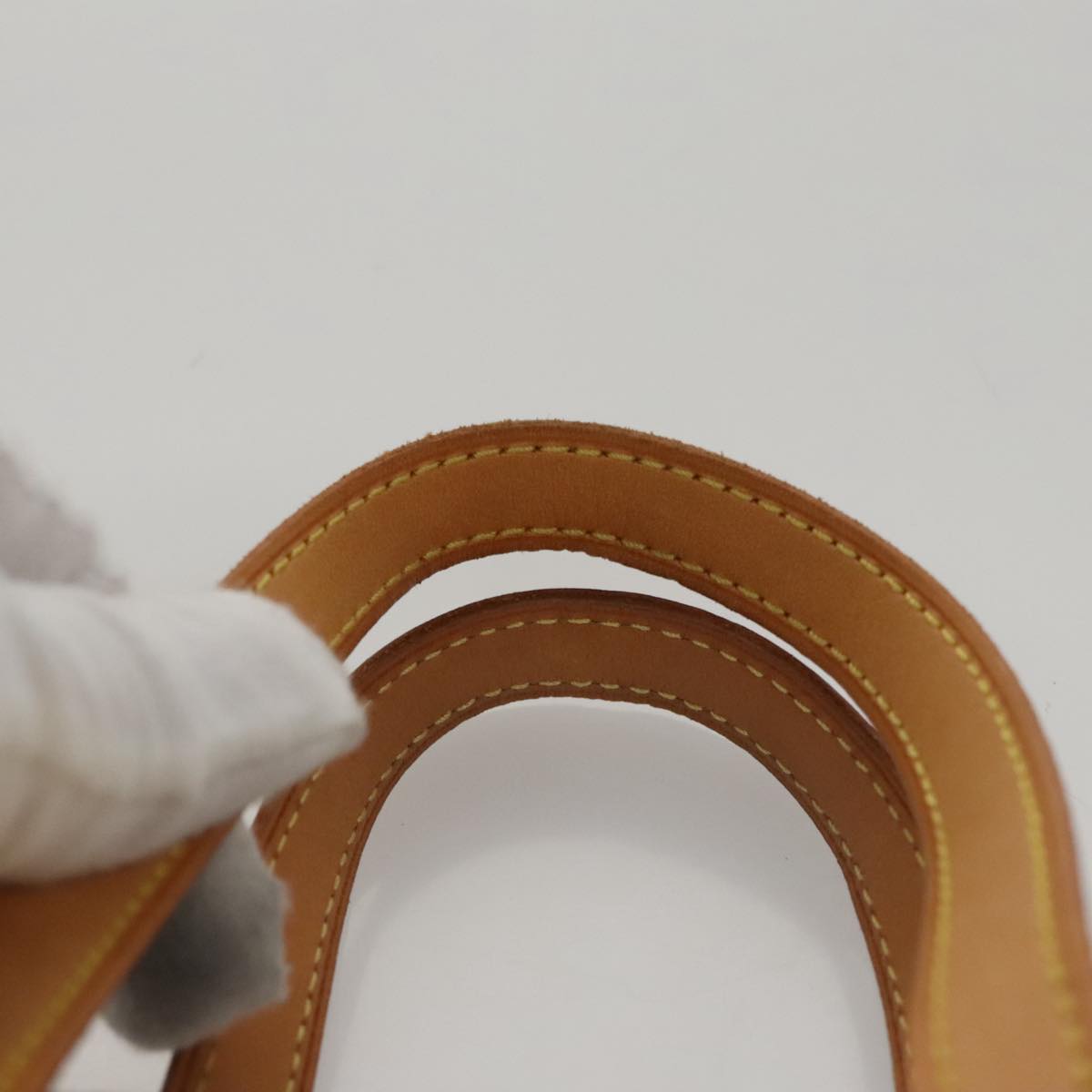 LOUIS VUITTON Monogram Vernis Reade PM Hand Bag Beige M91334 LV Auth 111703