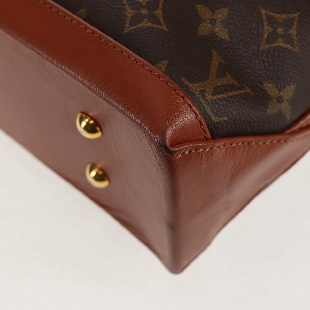 LOUIS VUITTON Monogram Sac Weekend PM Hand Bag M42425 LV Auth 111715